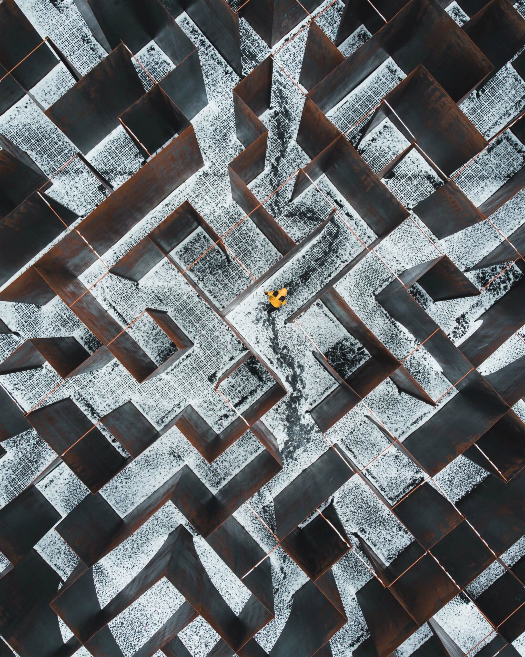 Labyrinthe vu du ciel