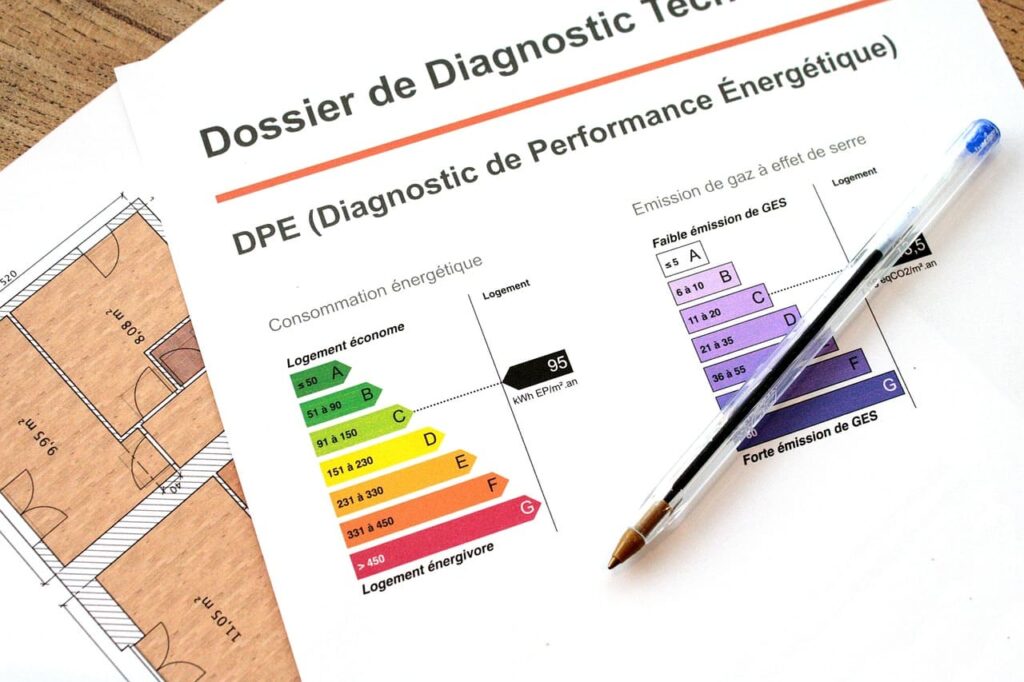 Image d'un diagnostic de performance Énergétique