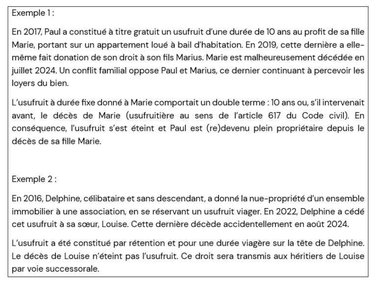 Usufruit à terme fixe et article 13, 5° du CGI Prorogation, cession, quelles sont les